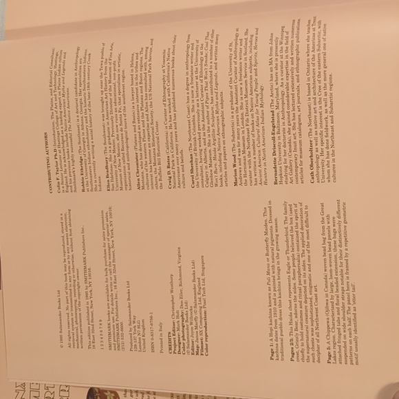 Native American Arts and Crafts 1995 Book Hardcover Color Illustrations 90s Vtg - Picture 3 of 13